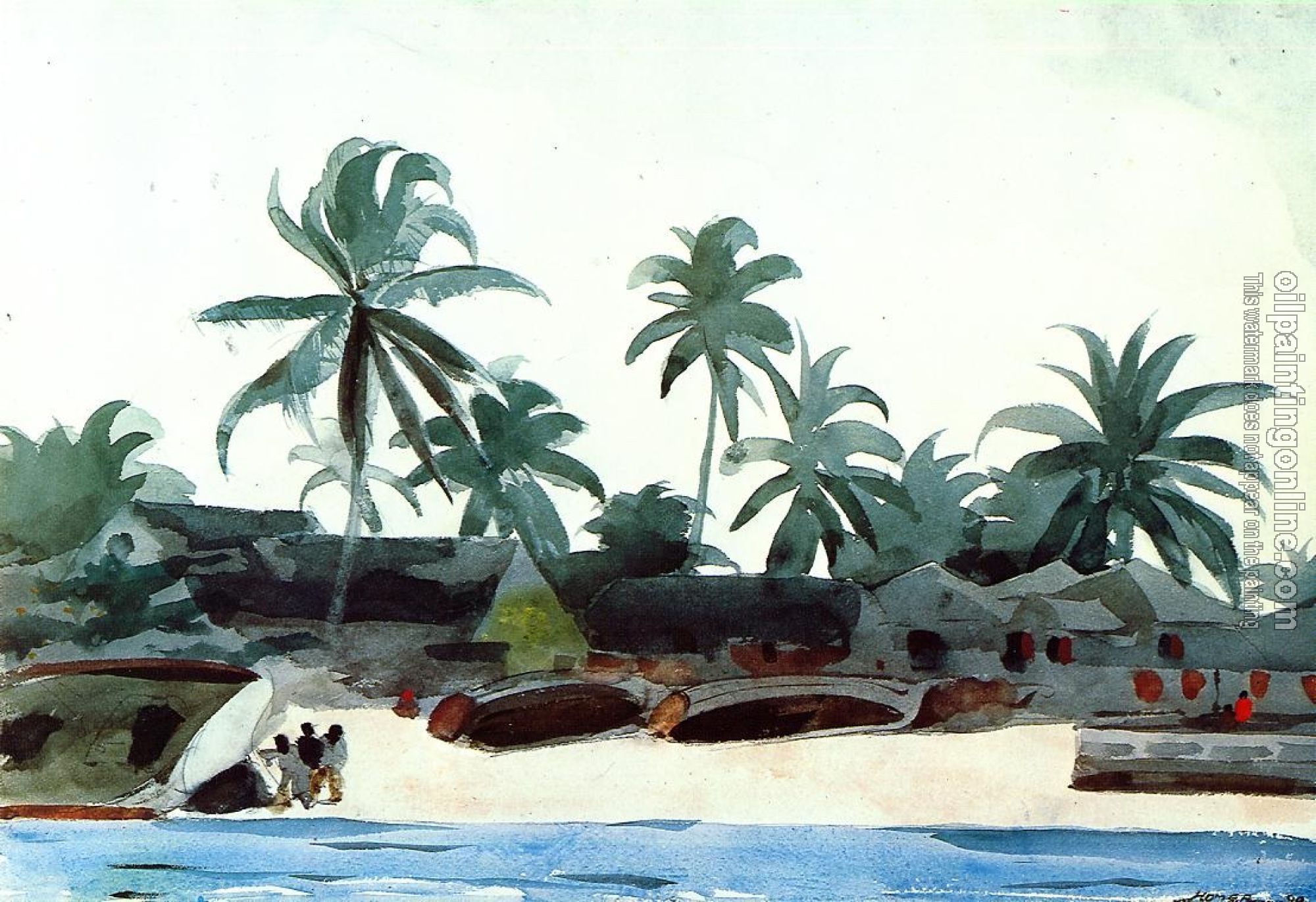 Homer, Winslow - Negro Cabins and Palms
